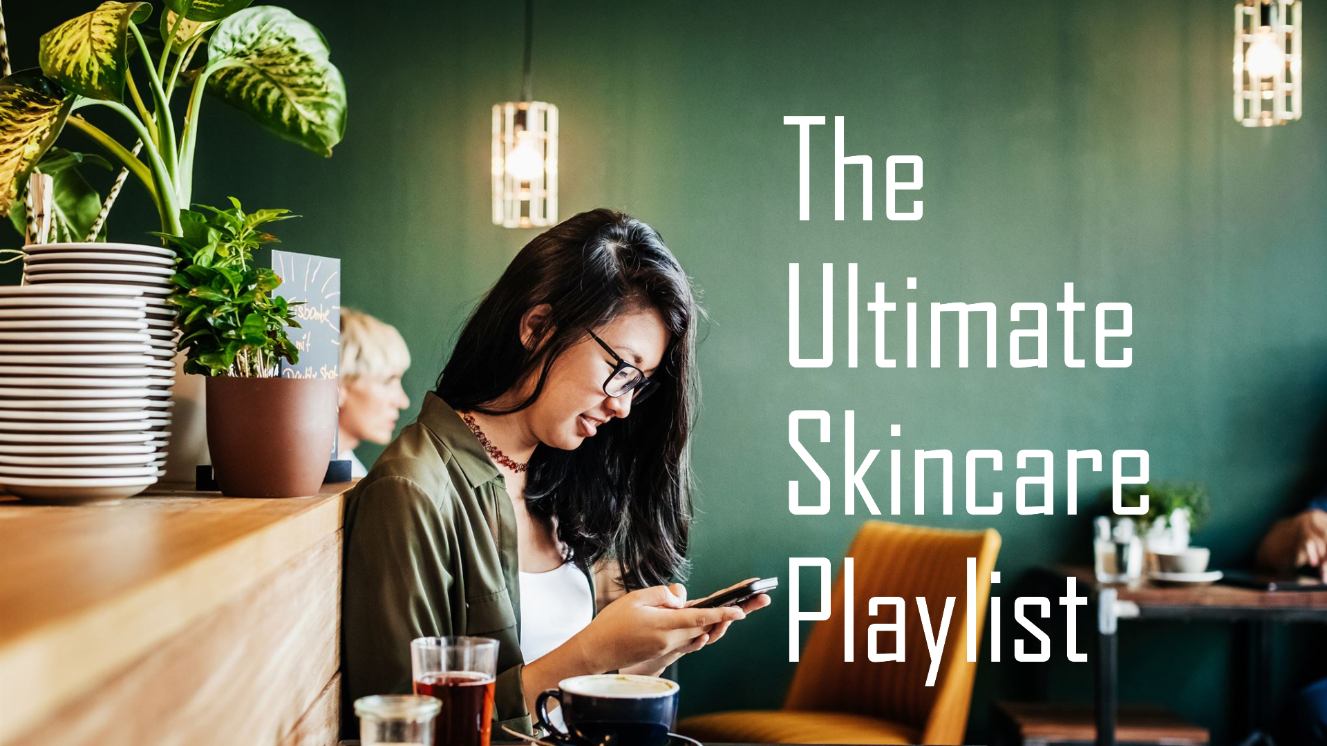 Skincare routine with Bentica and music playlist